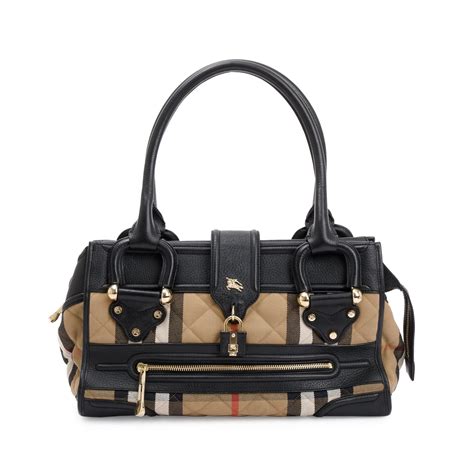 burberry large manor bag|BURBERRY House Check Quilted Large Manor Tote Black.